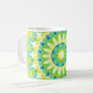 Mug Mandala vert Nature Bohème Motif géométrique Hygge