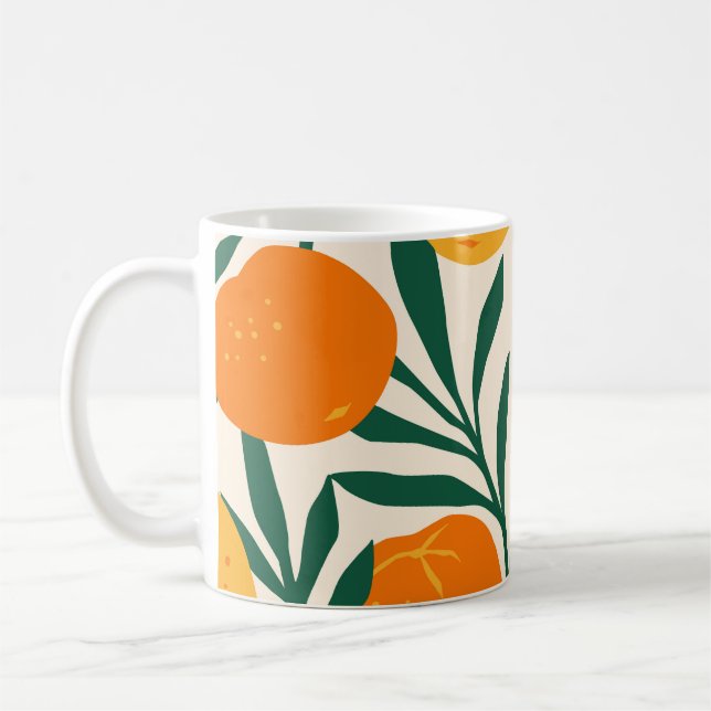 Mug Mandarin Mosaic : Citrus Chic tendance (Gauche)