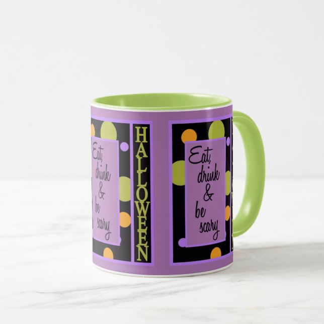 Mug Mange boire et faire peur (Devant droit)