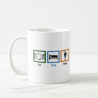 Mug Mange Dormir Danse Drôle Drôle Danseuse Ballet Fil