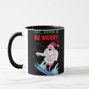 Mug Manger, boire et être joyeux Noël