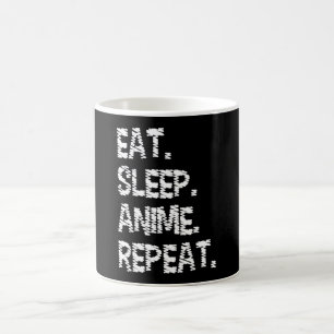 Mug Manger Dormir Anime Répéter Conception pour amat