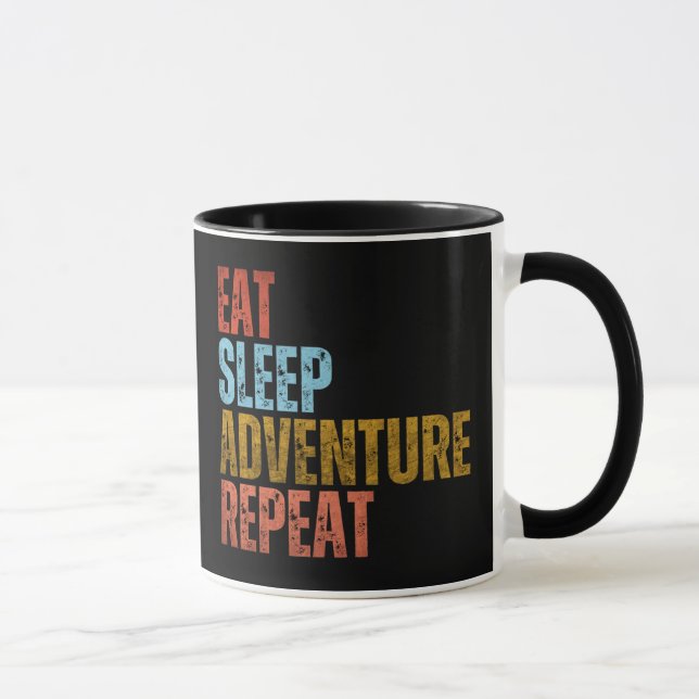 MUG MANGER DORMIR AVENTURE RÉPÉTER (Droite)