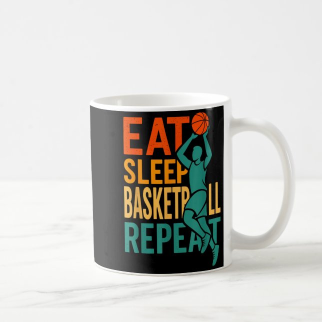 Mug Manger dormir basket répéter  (Droite)