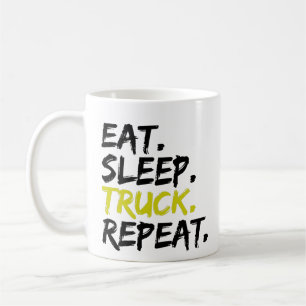 Mug Manger Dormir Camion Répéter Conducteur de Camion 