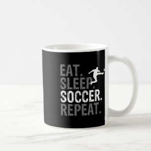 Mug Manger Dormir Football Répéter - Graphique de foot