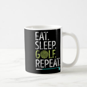 Mug Manger Dormir Golf Répéter Golf Golfeur Drôle Homm