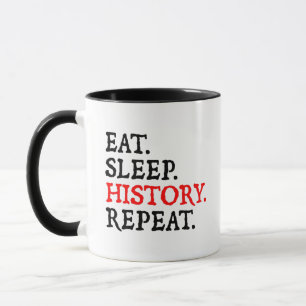 Mug Manger.Dormir. Histoire.Recommencer.