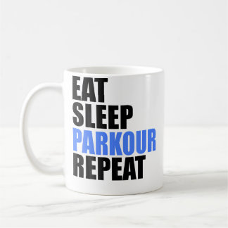 Mug Manger Dormir Parkour Répéter