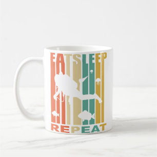 Mug Manger Dormir Plongée en Scaphandre Répéter Plonge
