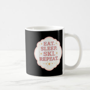 Mug Manger dormir skier répéter femme skieuse amoureus