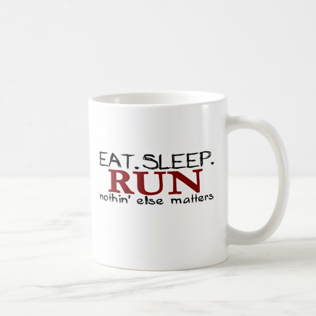 Mug Mangez la course de sommeil (Droite)