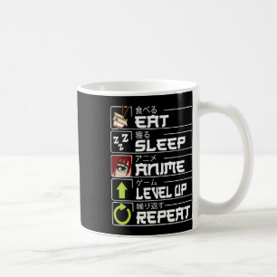 Mug Mangez l'Anime de sommeil niveau haut Répéter Otak