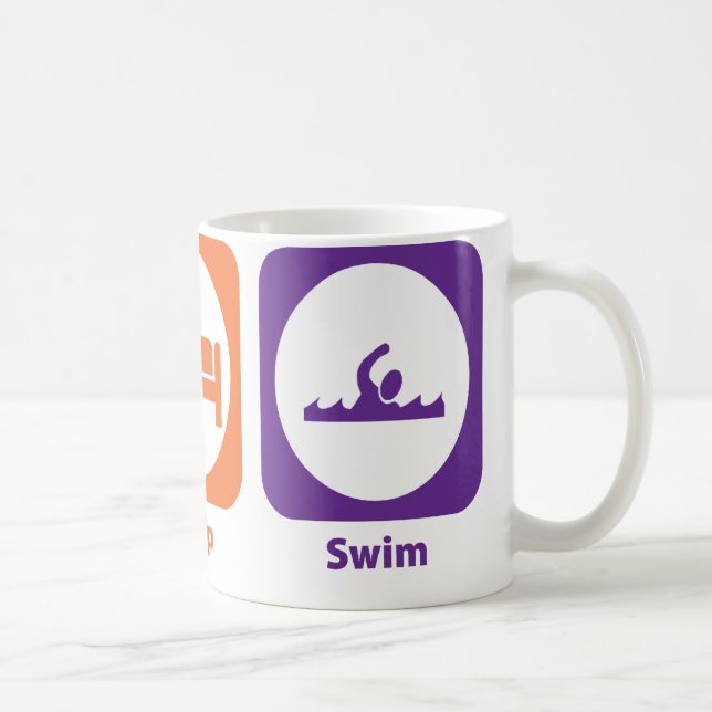 Mug Mangez le bain de sommeil (Droite)