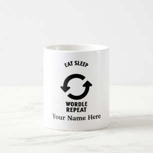 Mug Mangez le mot sommeil répéter