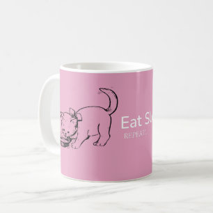 Mug Mangez le sommeil Jouer : Cute vie de chat