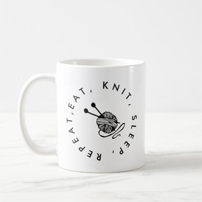 Mug Mangez le Tricot tricot tricot tricoter tricoter t (Gauche)