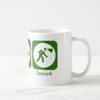 Mug Mangez le VERT de spelunk de sommeil