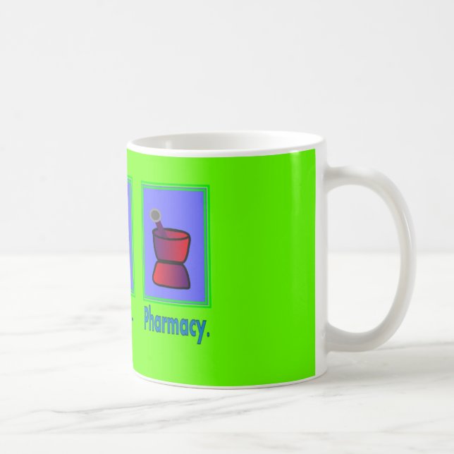 Mug Mangez les cadeaux de pharmacien de pharmacie de (Droite)