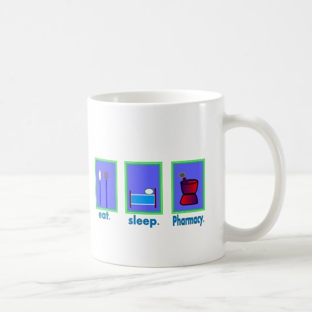 Mug Mangez les cadeaux de pharmacien de pharmacie de (Droite)