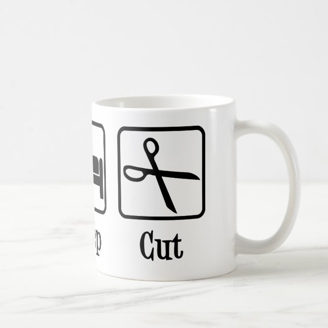 Mug Mangez les cheveux coupés du sommeil (Droite)