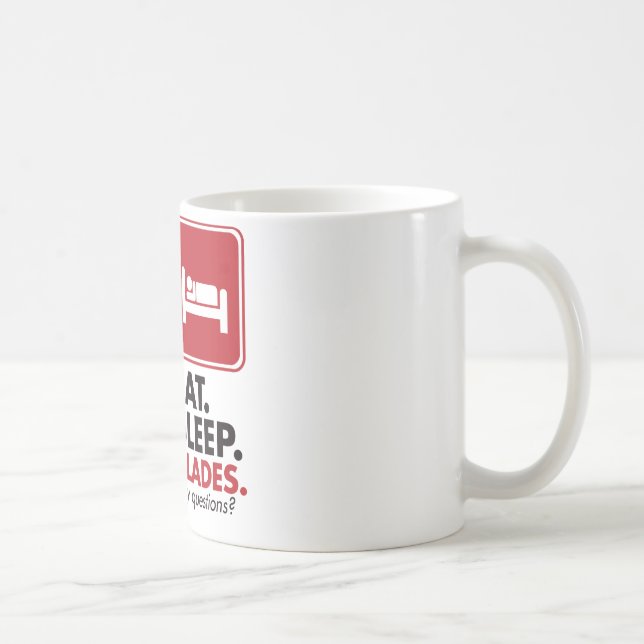 Mug Mangez les lames de sommeil - rouge (Droite)