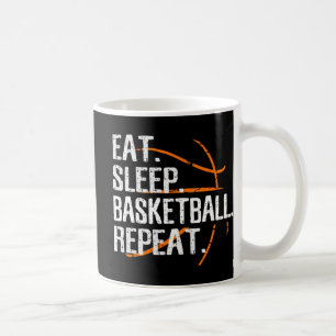 Mug Mangez Sleep Basketball Répéter - Cadeau Pour Bask