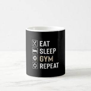 Mug Mangez Sleep Gym Répétez Perfect Cadeau Amateurs d