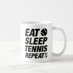 Mug Mangez Sleep Tennis Répéter
