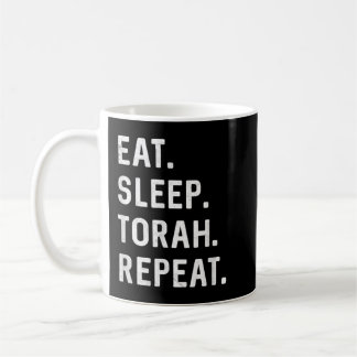 Mug Mangez Sleep Torah Répéter Hébreu Juif Matan Torah