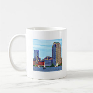 Mug Manhattan NY - Trois Bateaux De Manhattan Skyline