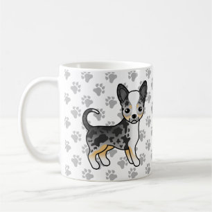 Mug Manteau bleu Merle Smooth Chihuahua Cute Dog & Pap