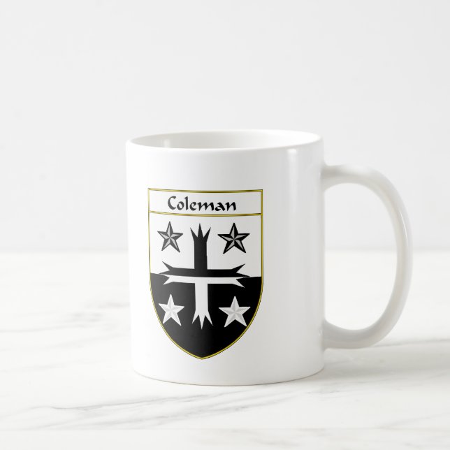 Mug Manteau de Coleman des bras/de crête de famille (Droite)