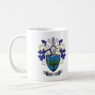 Mug Manteau de crête de famille des bras en bois