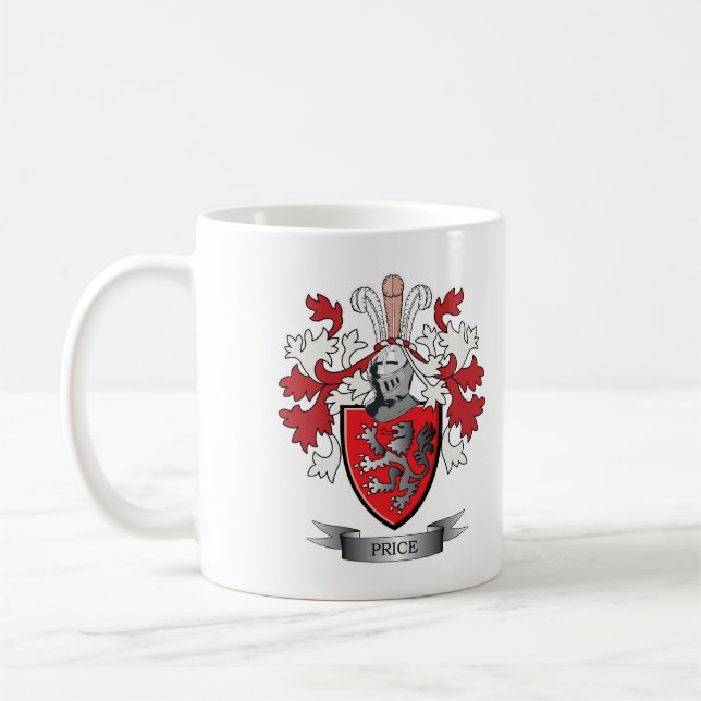 Mug Manteau de crête de famille des prix des bras (Gauche)