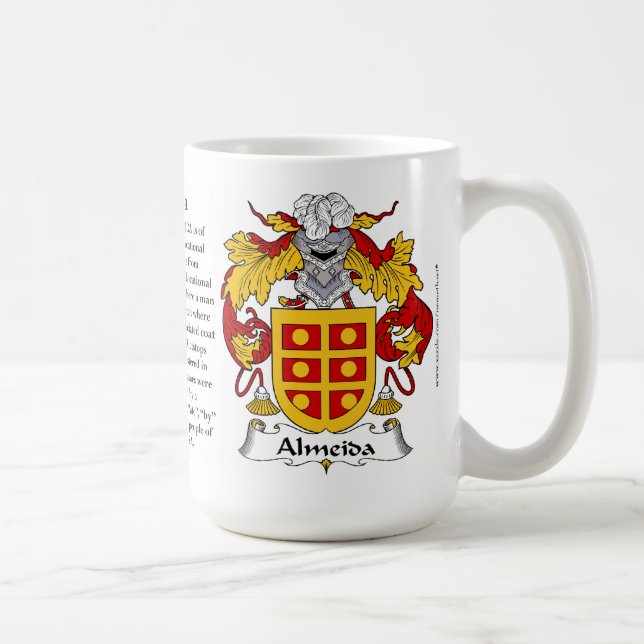 Mug Manteau de famille d'Almeida des bras (Droite)