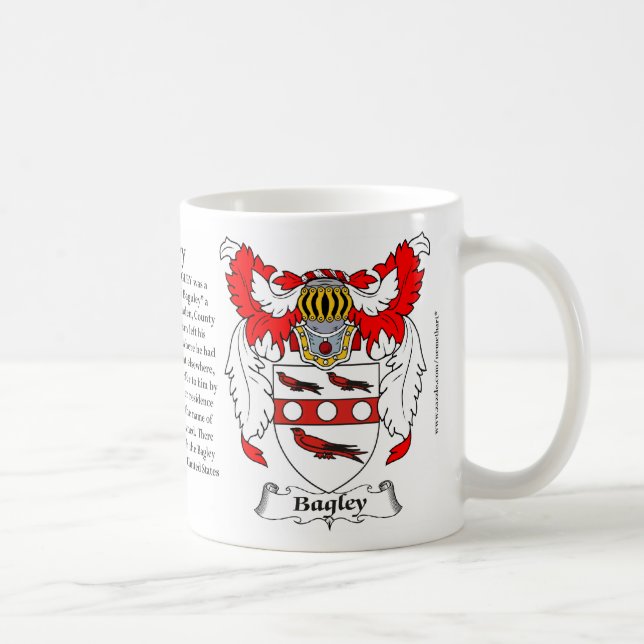 Mug Manteau de famille de Bagley des bras (Droite)