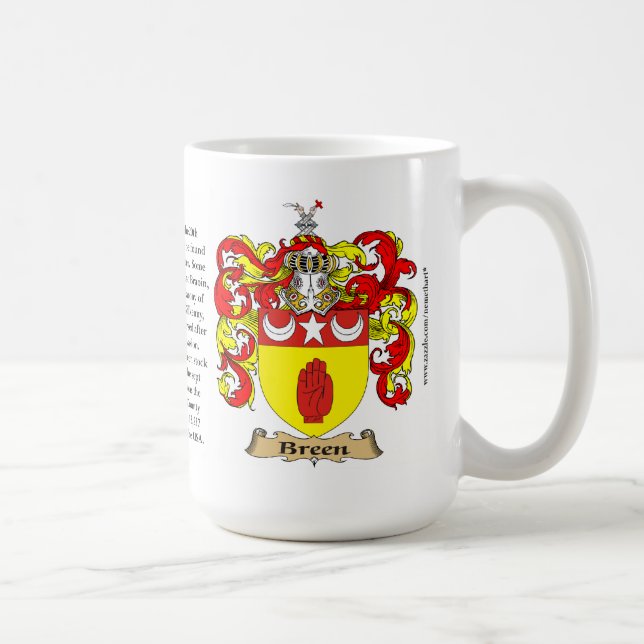 Mug Manteau de famille de Breen des bras (Droite)