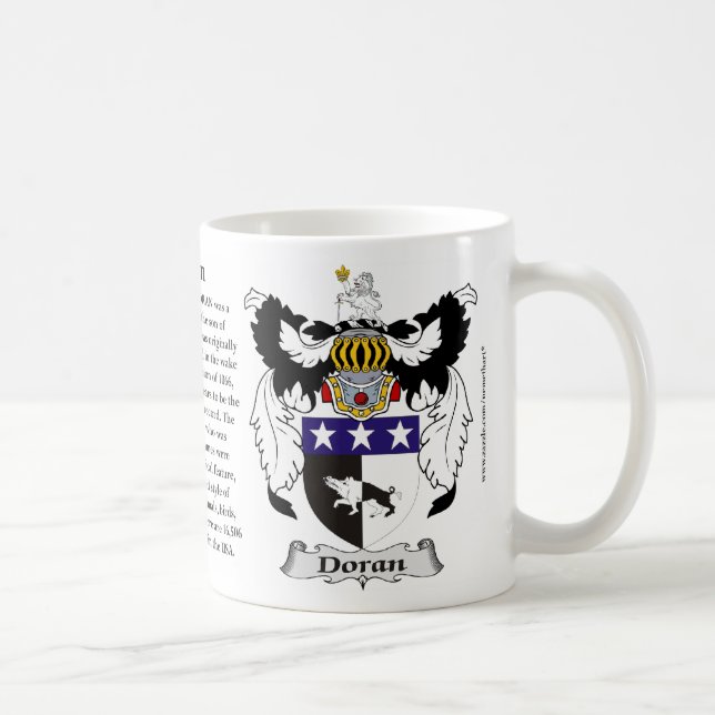 Mug Manteau de famille de Doran des bras (Droite)