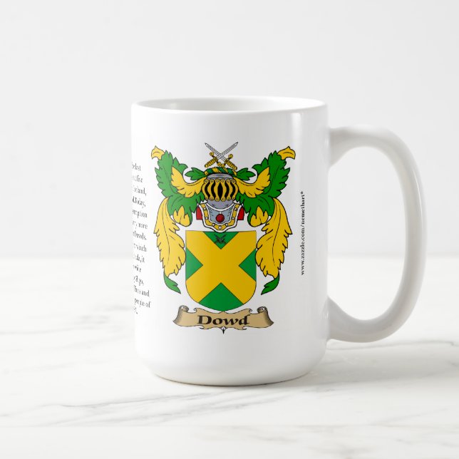 Mug Manteau de famille de Dowd des bras (Droite)