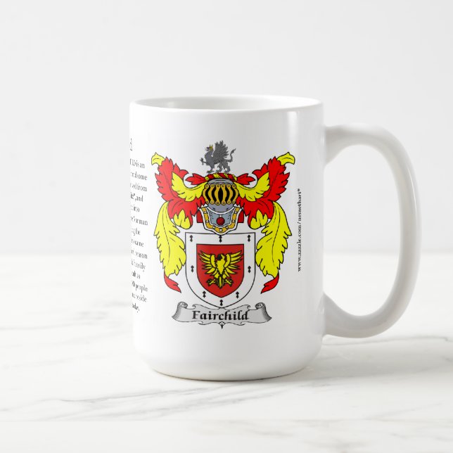 Mug Manteau de famille de Fairchild des bras (Droite)