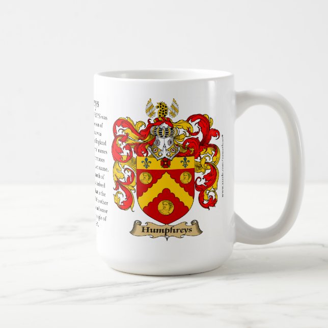 Mug Manteau de famille de Humphreys des bras (Droite)