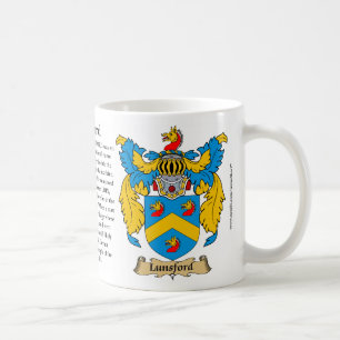 Mug Manteau de famille de Lunsford des bras