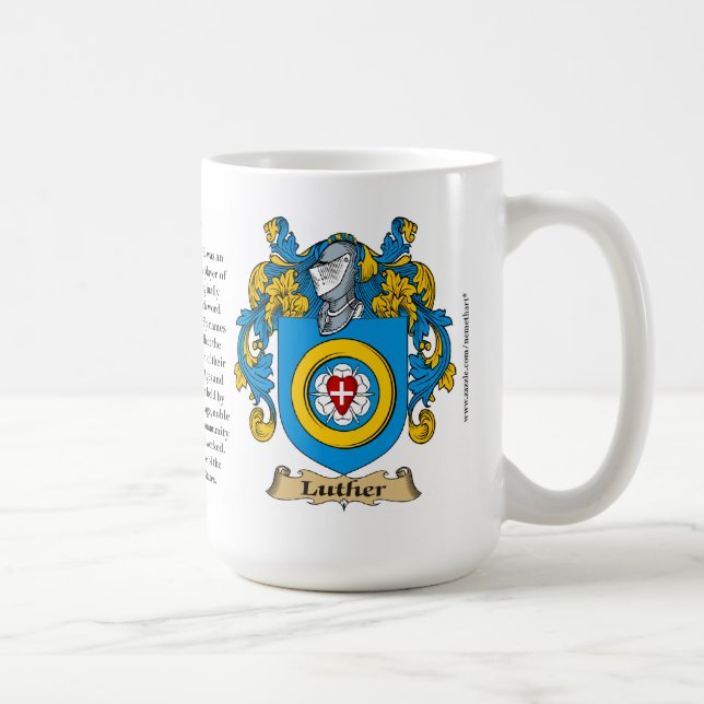 Mug Manteau de famille de Luther des bras (Droite)