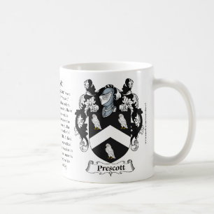 Mug Manteau de famille de Prescott des bras