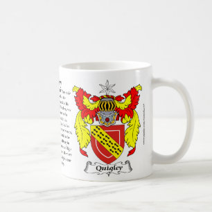 Mug Manteau de famille de Quigley des bras
