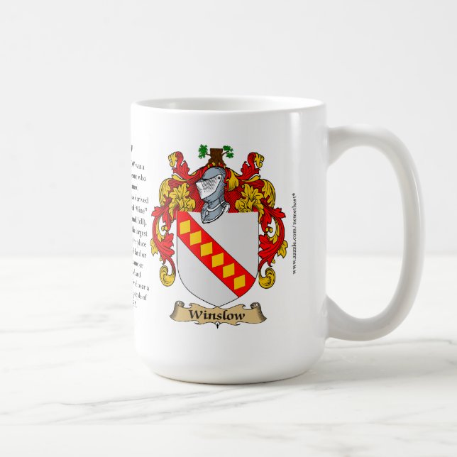 Mug Manteau de famille de Winslow des bras (Droite)