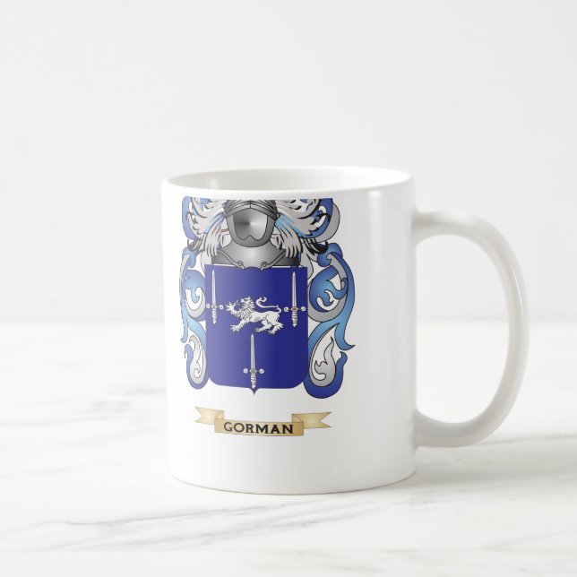 Mug Manteau de Gorman des bras (crête de famille) (Droite)