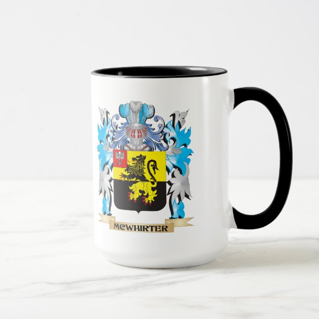 Mug Manteau de Mcwhirter des bras - crête de famille (Droite)