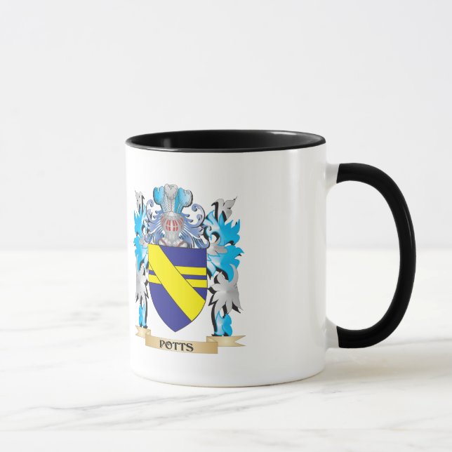 Mug Manteau de Potts des bras - crête de famille (Droite)